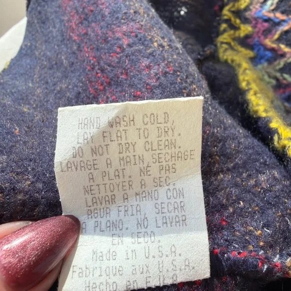 Vintage To the Max Zigzag Knit Sleeveless Mock-neck | Made in USA | S - Picture 9 of 10